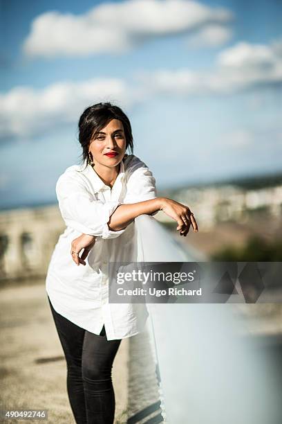 Singer Camelia Jordana is photographed for Gala on August 31, 2015 in Angouleme, France.