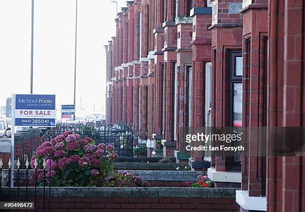 Seafront properties on Redcar seafront on September 29, 2015 in Redcar, England. Following the announcement by SSI UK that the steel manufacturing...