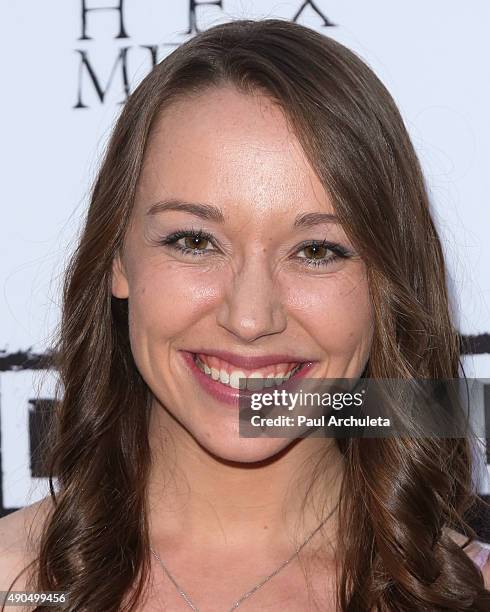 Actress Caroline Barry attends the premiere of "Kids Vs Monsters" at The Egyptian Theatre on September 28, 2015 in Los Angeles, California.