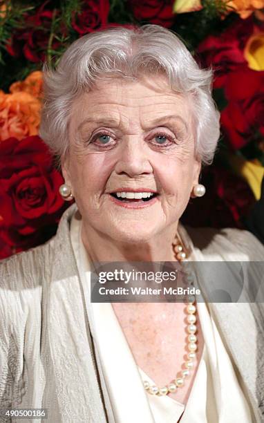 Angela Lansbury attends the American Theatre Wing honors James Earl Jones at the Plaza Hotel on September 28, 2015 in New York City.