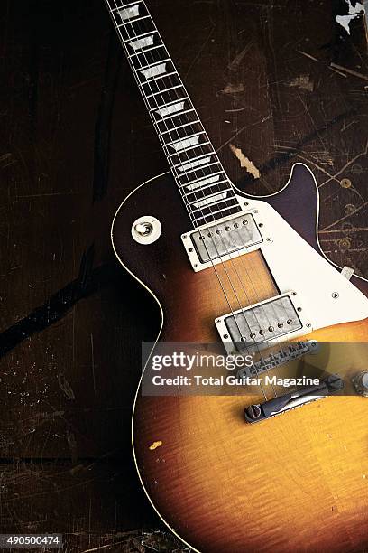 Gibson Les Paul electric guitar, taken on December 15, 2014.