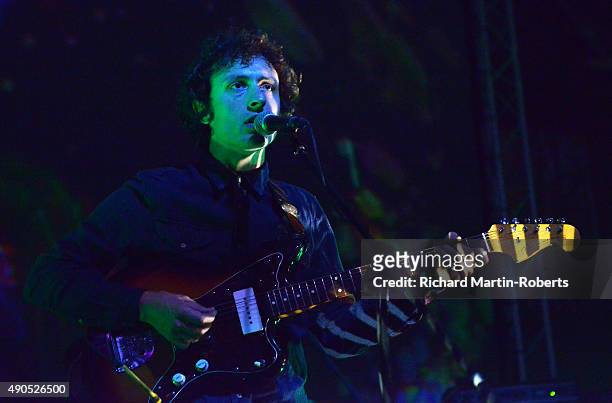 Guillaume Marietta of The Feeling of Love performs on stage during Day 1 of the Liverpool International Festival of Psychedelia at Camp & Furnace on...