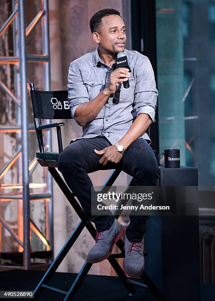 Hill Harper attends AOL Build Series to discuss his new show "Limitless" at AOL Studios in New York on September 29, 2015 in New York City.