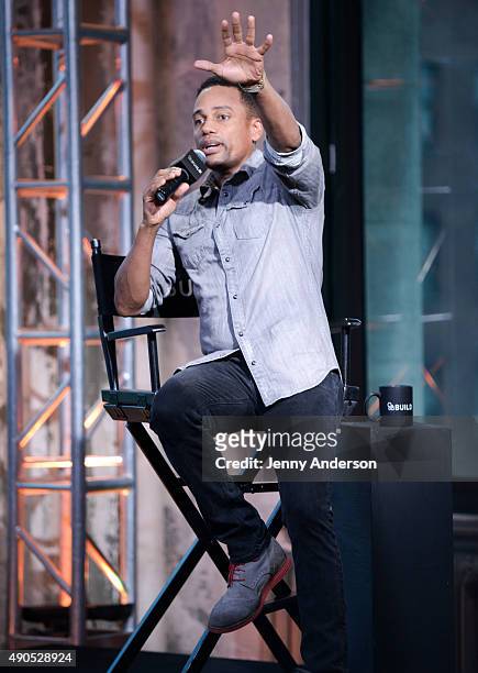 Hill Harper attends AOL Build Series to discuss his new show "Limitless" at AOL Studios in New York on September 29, 2015 in New York City.