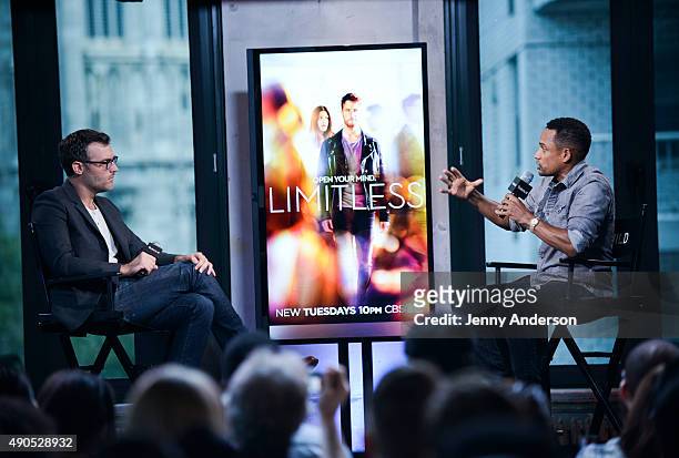 Hill Harper attends AOL Build Series to discuss his new show "Limitless" at AOL Studios in New York on September 29, 2015 in New York City.