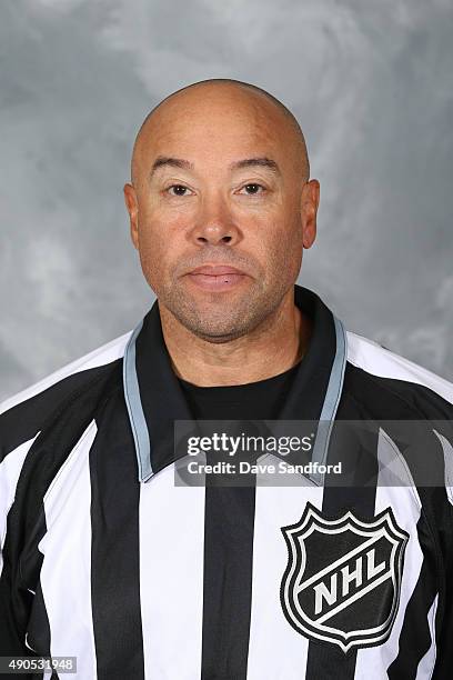 Official Jay Sharrers poses for his official headshot for the 2015-2016 season on September 15, 2015 at the HarborCenter in Buffalo, New York, United...