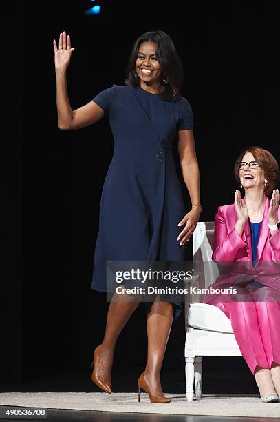 First Lady of the United States, Michelle Obama and Former Australian Prime Minister Julia Gillard join Glamour "The Power Of An Educated Girl" panel...