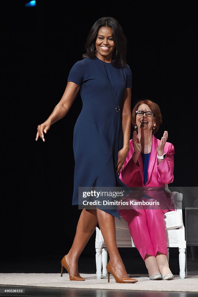 Glamour Hosts "The Power Of An Educated Girl" With First Lady Michelle Obama