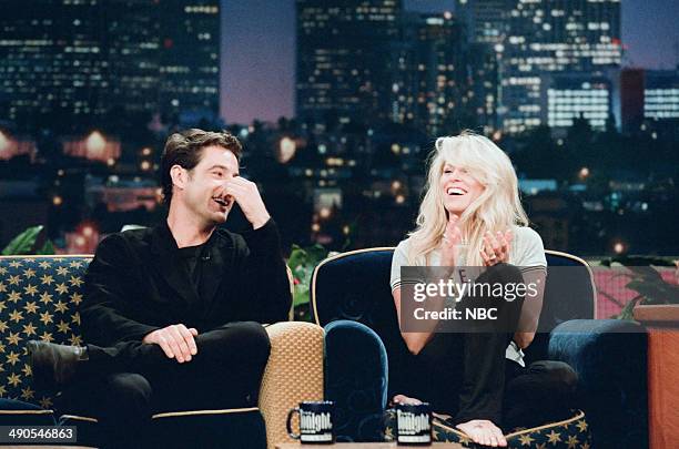 Episode 1212 -- Pictured: Actor Jeremy Northam and singer Deana Carter on August 20, 1997 --