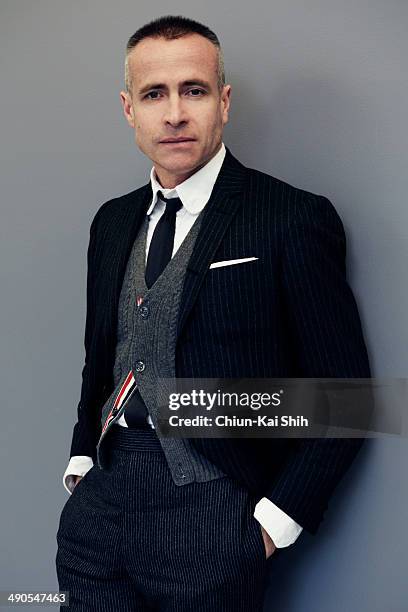 Fashion designer Thom Browne is photographed for Jessica Magazine on February 20, 2014 in New York City. PUBLISHED IMAGE.