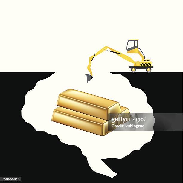 Gold Digging High-Res Vector Graphic - Getty Images