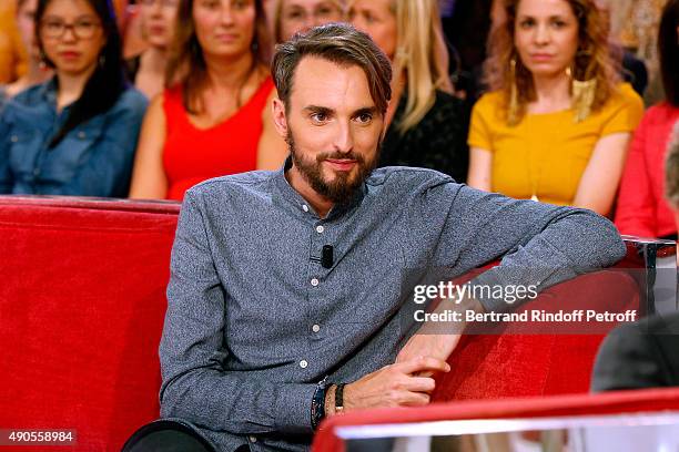 Main Guest of the show, singer Christophe Willem presents his Album 'Parait-il' and his Concerts Tour 'Les nuits Parait-il' during the 'Vivement...