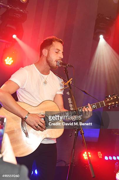 James Morrison attends "Above / Beyond" hosted by American Airlines at One Marylebone on September 29, 2015 in London, England.