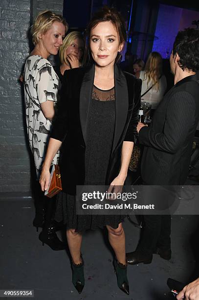 Anna Friel attends "Above / Beyond" hosted by American Airlines at One Marylebone on September 29, 2015 in London, England.