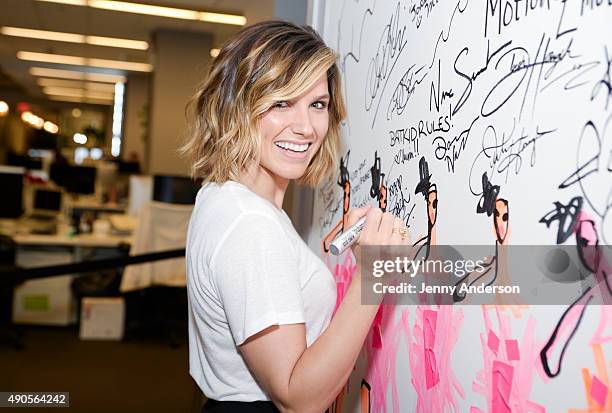 Sophia Bush attends AOL Build Series to discuss her show "Chicago P.D" at AOL Studios In New York on September 29, 2015 in New York City.