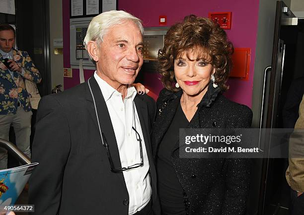 Simon Reuben and Joan Collins attend the press night of "Pure Imagination: The Songs of Leslie Bricusse" at the St James Theatre on September 29,...