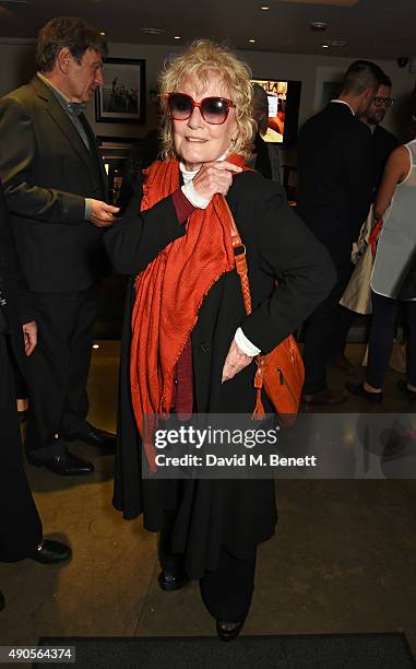 Petula Clark attends the press night of "Pure Imagination: The Songs of Leslie Bricusse" at the St James Theatre on September 29, 2015 in London,...