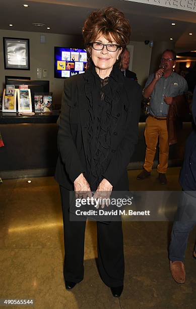 Nanette Newman attends the press night of "Pure Imagination: The Songs of Leslie Bricusse" at the St James Theatre on September 29, 2015 in London,...