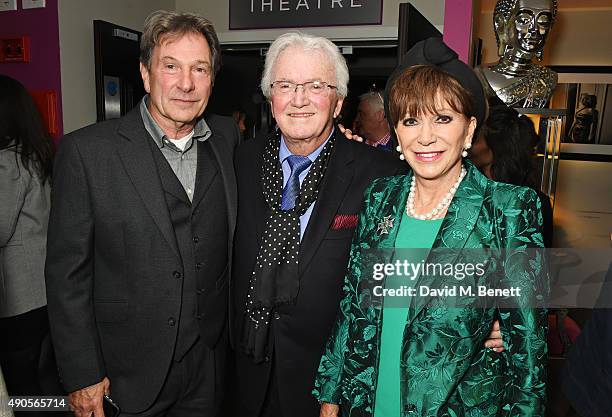 Michael Brandon, Leslie Bricusse and Yvonne Romain attend the press night of "Pure Imagination: The Songs of Leslie Bricusse" at the St James Theatre...