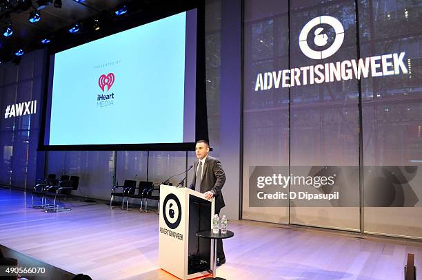 Advertising Week President and COO Lance Pillersdorf speaks onstage at the Sound Strategy: Why Millennials and Gen Z Are Listening More panel...