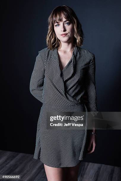 Actress Dakota Johnson of 'Black Mass' poses for a portrait at the 2015 Toronto Film Festival at the TIFF Bell Lightbox on September 15, 2015 in...