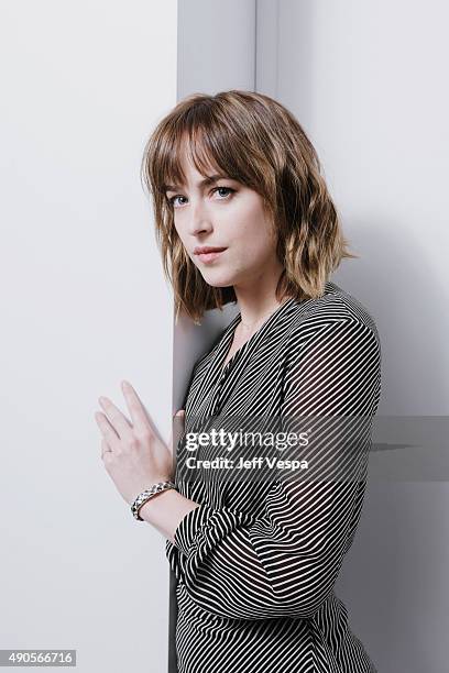 Actress Dakota Johnson of 'Black Mass' poses for a portrait at the 2015 Toronto Film Festival at the TIFF Bell Lightbox on September 15, 2015 in...