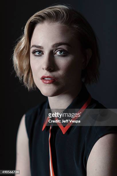 Actress Evan Rachel Wood of 'Into The Forrest' poses for a portrait at the 2015 Toronto Film Festival at the TIFF Bell Lightbox on September 15, 2015...