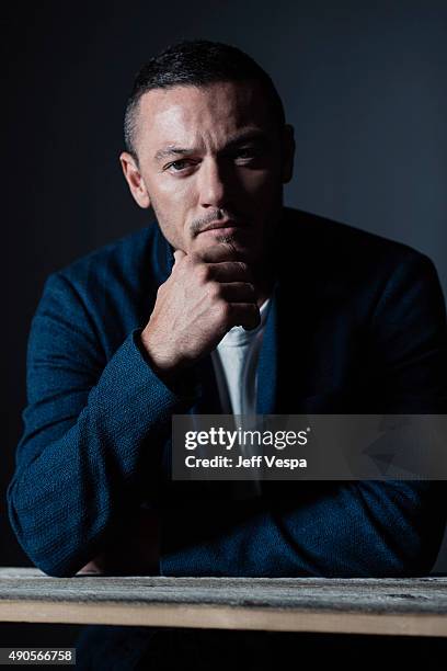 Actor Luke Evans of 'High-Rise' poses for a portrait at the 2015 Toronto Film Festival at the TIFF Bell Lightbox on September 15, 2015 in Toronto,...