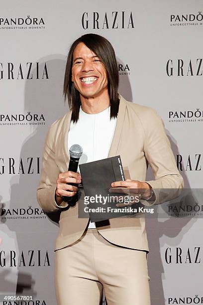 Jorge Gonzalez attends the Pandora At Grazia Best Dressed Award at Soho House on May 14, 2014 in Berlin, Germany.