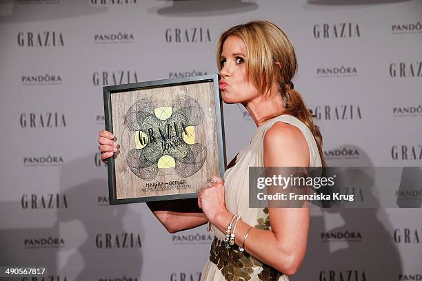 Mareile Hoeppner attends the Pandora At Grazia Best Dressed Award at Soho House on May 14, 2014 in Berlin, Germany.