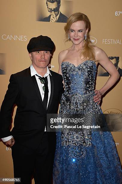Director Olivier Dahan and Actress Nicole Kidman attend the Opening Ceremony dinner during the 67th Annual Cannes Film Festival on May 14, 2014 in...