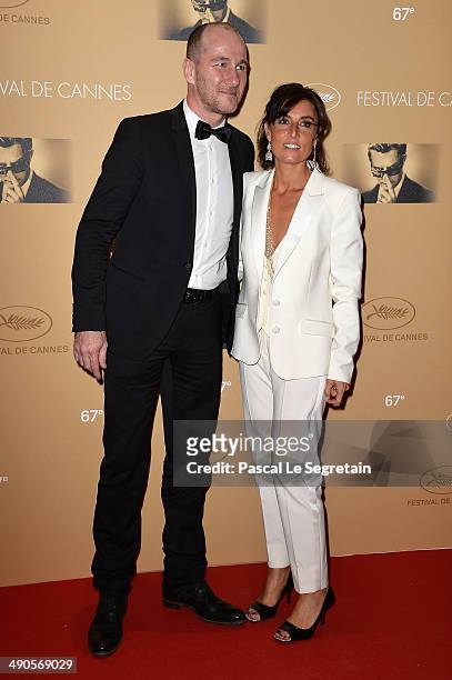 Jean-Charles Sabattier and Nathalie Iannetta attend the Opening Ceremony dinner during the 67th Annual Cannes Film Festival on May 14, 2014 in...