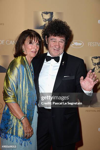 Robert Charlebois and his wife Laurence Charlebois attend the Opening Ceremony dinner during the 67th Annual Cannes Film Festival on May 14, 2014 in...