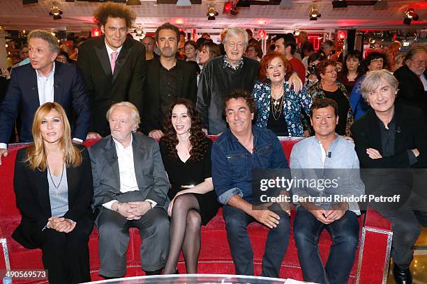 Main guest of the show Mathilde Seigner, Niels Arestrup, his wife Isabelle Le Nouvel, Eric Carriere, Francis Ginibre, Jean Plantu, Michel Drucker,...