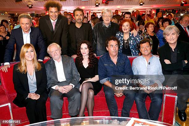 Main guest of the show Mathilde Seigner, Niels Arestrup, his wife Isabelle Le Nouvel, Eric Carriere, Francis Ginibre, Jean Plantu, Michel Drucker,...