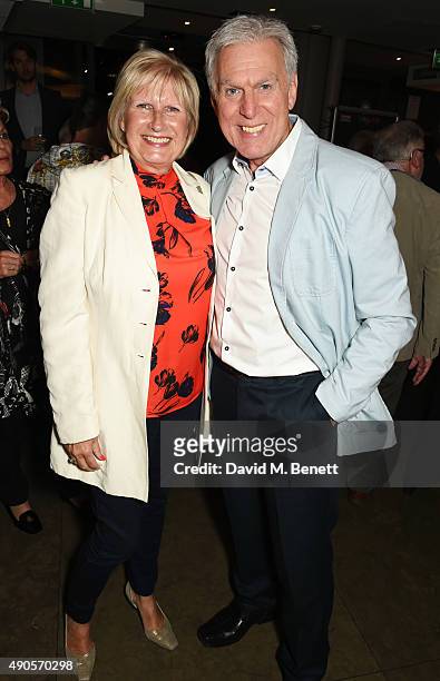 Dave Willetts and wife Lyn attend the press night of "Pure Imagination: The Songs of Leslie Bricusse" at the St James Theatre on September 29, 2015...