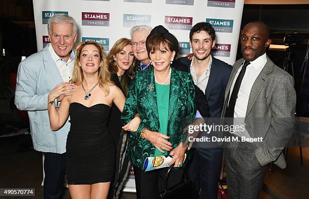 Dave Willetts, Julie Atherton, Siobhan McCarthy, Leslie Bricusse, Yvonne Romain, Niall Sheehy and Giles Terera attend the press night of "Pure...
