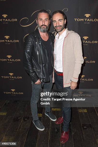 Ivan Strano and Tobias Bojko attend the charity event 'Ein Abend der Magie' by Tom Tailor at Soho House on September 29, 2015 in Berlin, Germany.