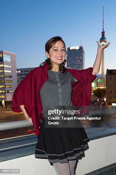 Sarah Alles attends the charity event 'Ein Abend der Magie' by Tom Tailor at Soho House on September 29, 2015 in Berlin, Germany.