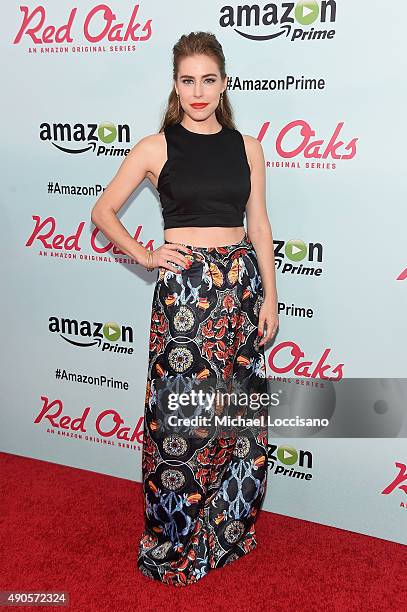 Actress Alexandra Turshen attends the Amazon red carpet premiere for the brand new original comedy series "Red Oaks" on September 29, 2015 in New...