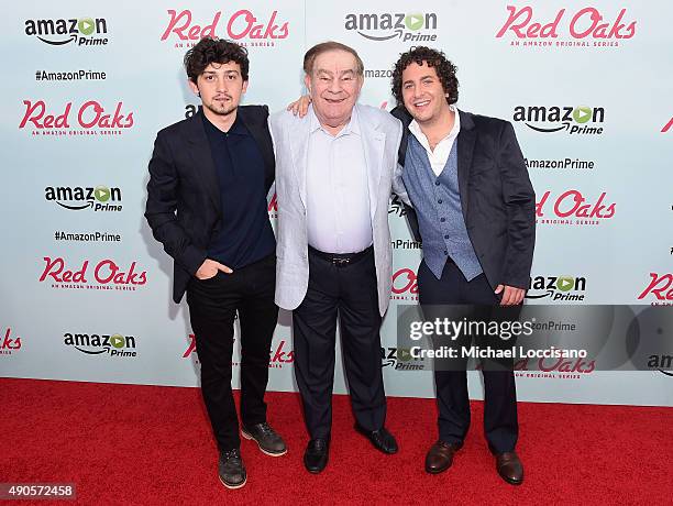 Actor Craig Roberts, comedian Freddie Roman and actor Oliver Cooper attend the Amazon red carpet premiere for the brand new original comedy series...