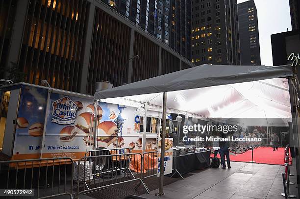 General view of atmosphere at the Amazon red carpet premiere for the brand new original comedy series "Red Oaks" on September 29, 2015 in New York...