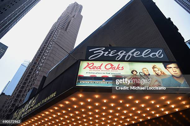 General view of atmosphere at the Amazon red carpet premiere for the brand new original comedy series "Red Oaks" on September 29, 2015 in New York...