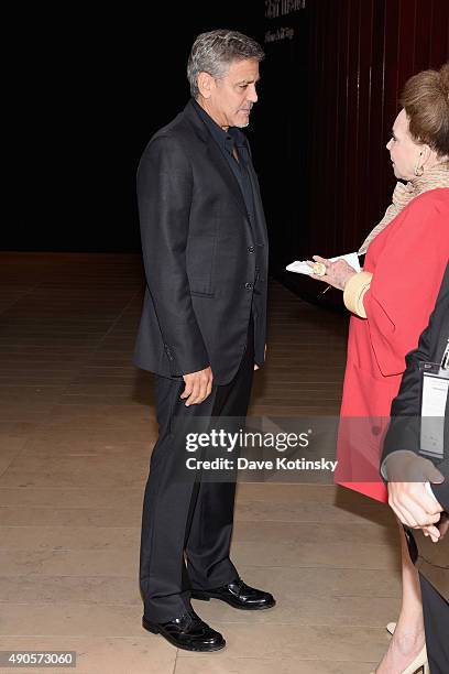 Actor George Clooney attends the 15th anniversary screening of "O Brother, Where Art Thou?" during the 53rd New York Film Festival at Alice Tully...