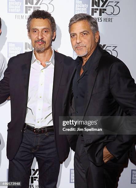 Actors John Turturro and George Clooney attend the 53rd New York Film Festival "O Brother, Where Art Thou?" 15th anniversary screening at Alice Tully...