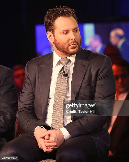Sean Parker attends the 2015 Clinton Global Initiative Annual Meeting at Sheraton Times Square on September 29, 2015 in New York City.