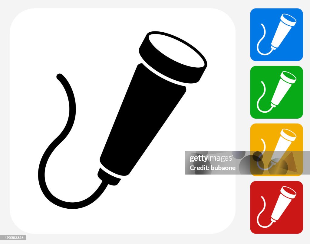 Fetal Stethoscope Icon Flat Graphic Design