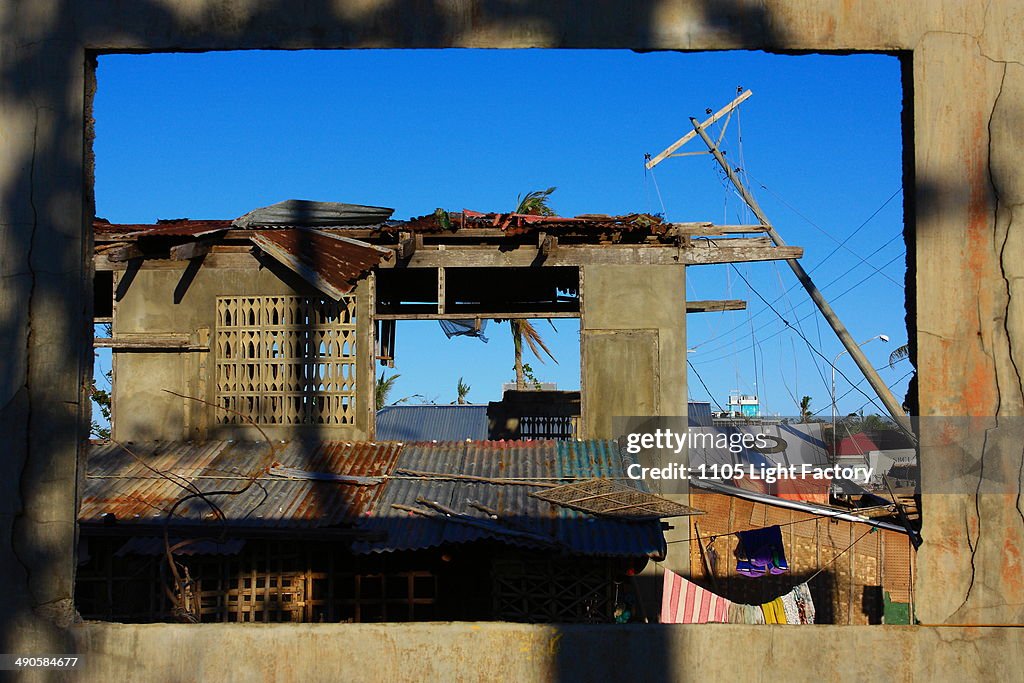 House destroyed by Haiyan