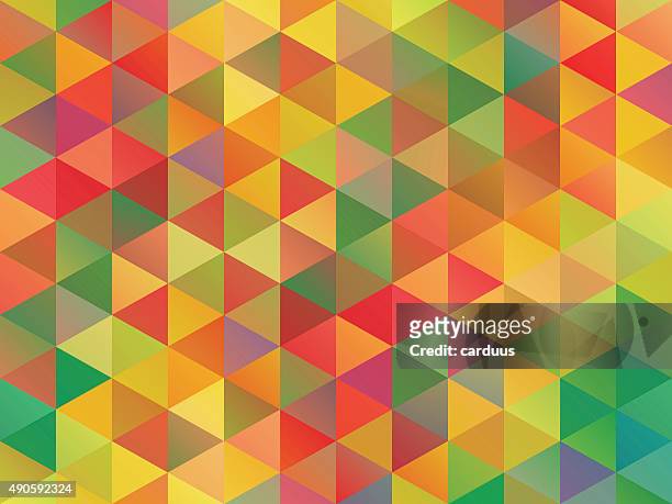 abstract triangle seamless pattern - color blocking stock illustrations