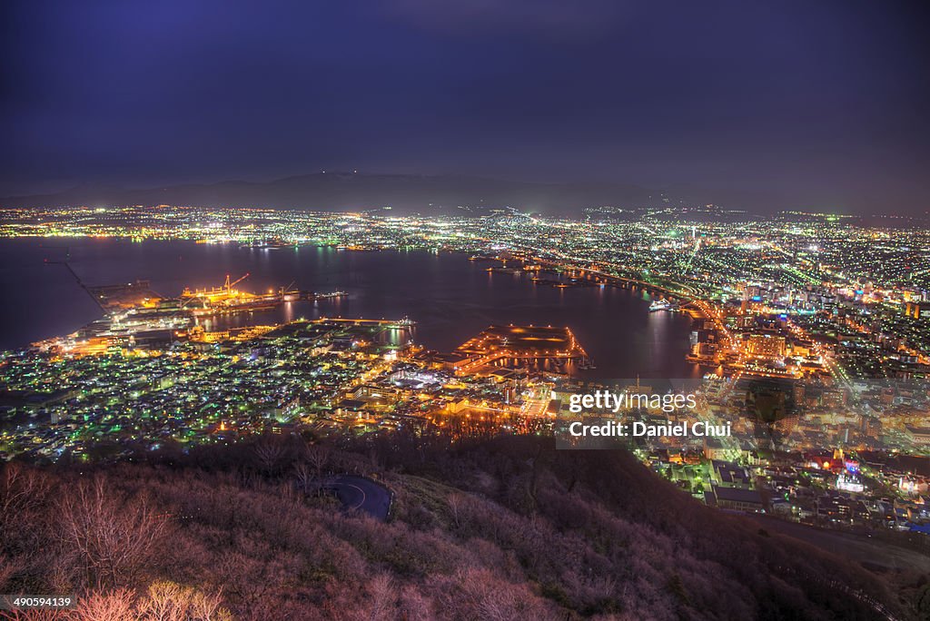 Hakodate at night